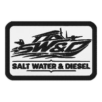 Product mockupSaltwater & Diesel embroidered patches