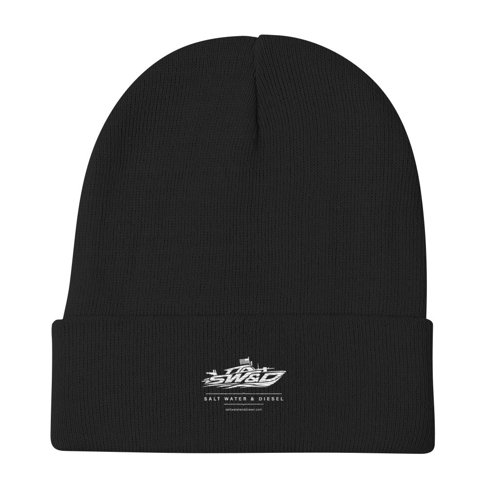 Saltwater & Diesel embroidered beanie