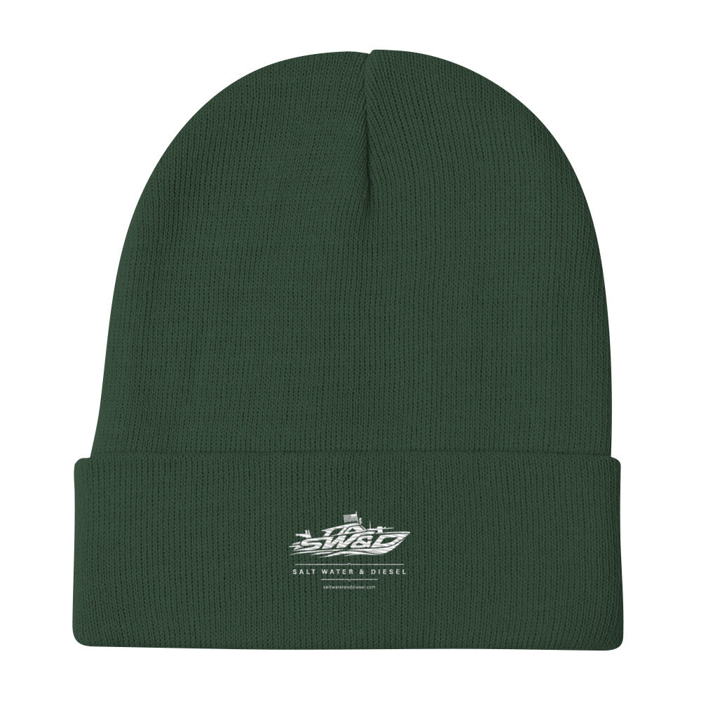 Saltwater & Diesel embroidered beanie