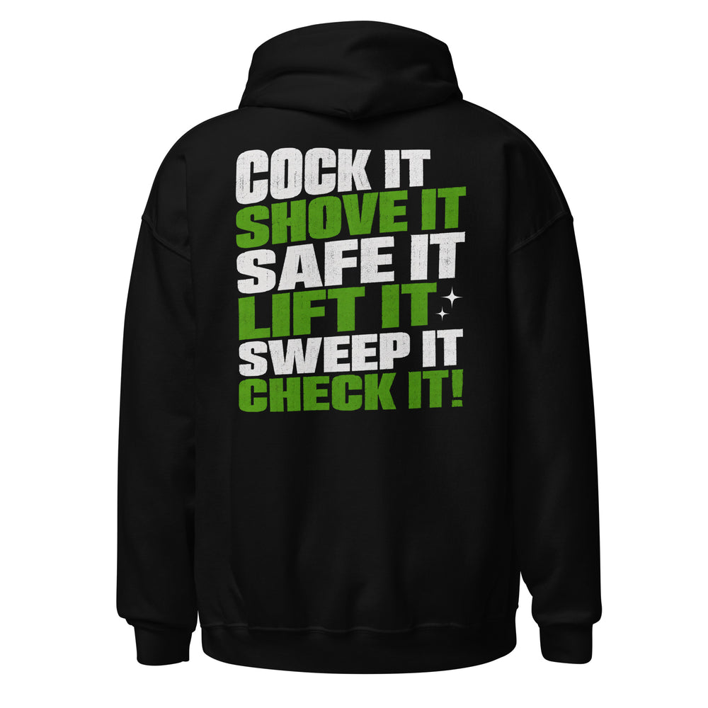 Cock It graphic hoodie by Saltwater & Diesel