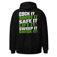 Cock It graphic hoodie by Saltwater & Diesel