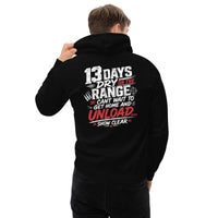 13 Days On The Range graphic hoodie by Saltwater & Diesel