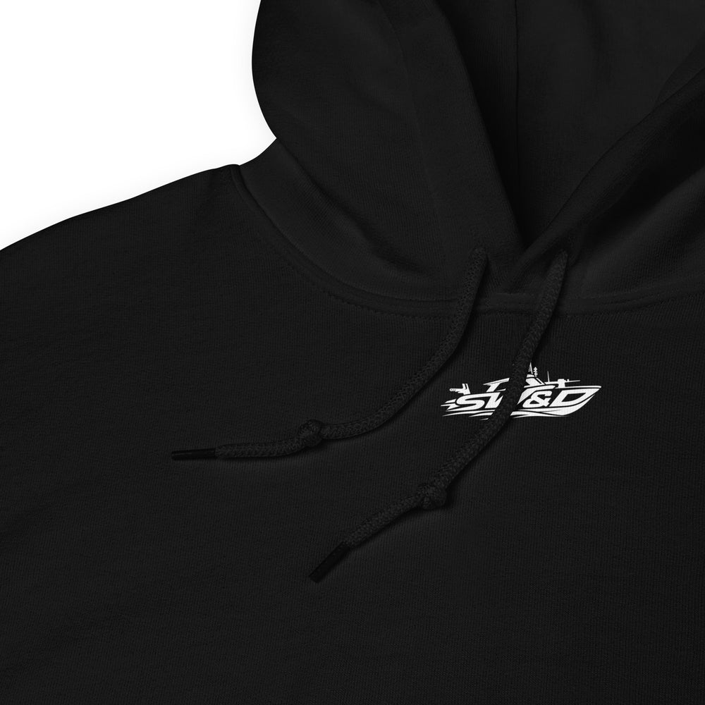 Black Pants graphic hoodie by Saltwater & Diesel