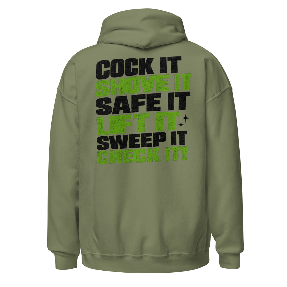 Cock It graphic hoodie by Saltwater & Diesel
