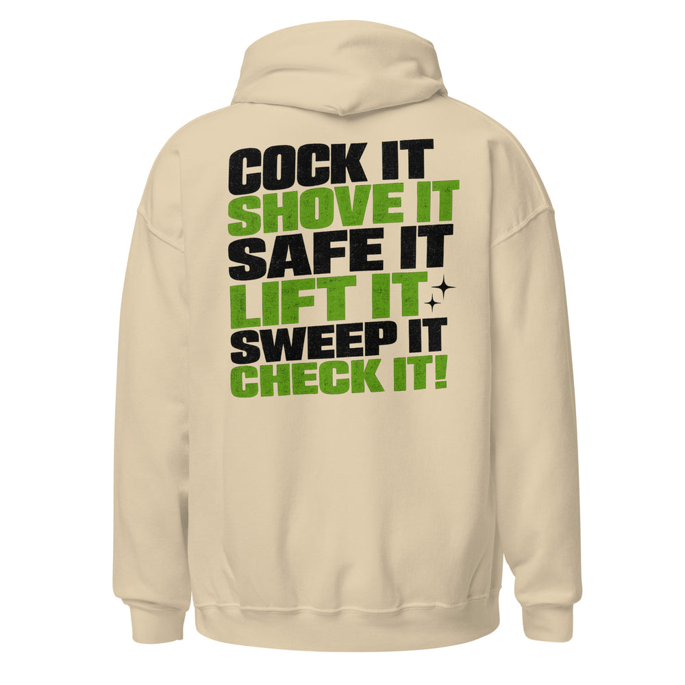 Cock It graphic hoodie by Saltwater & Diesel