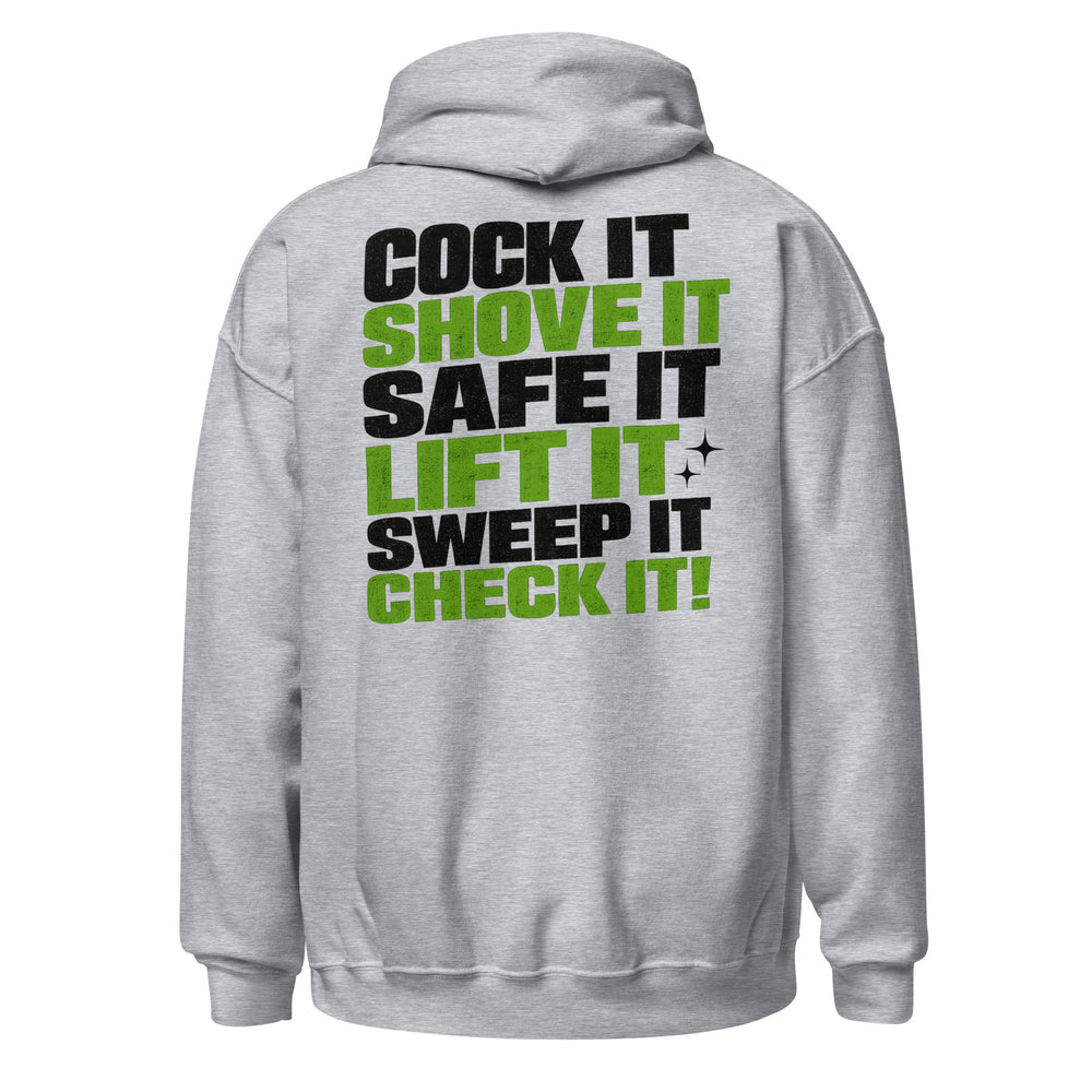 Cock It graphic hoodie by Saltwater & Diesel