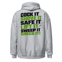 Cock It graphic hoodie by Saltwater & Diesel