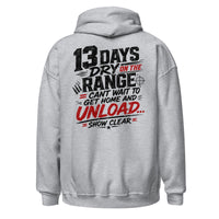 13 Days On The Range graphic hoodie by Saltwater & Diesel