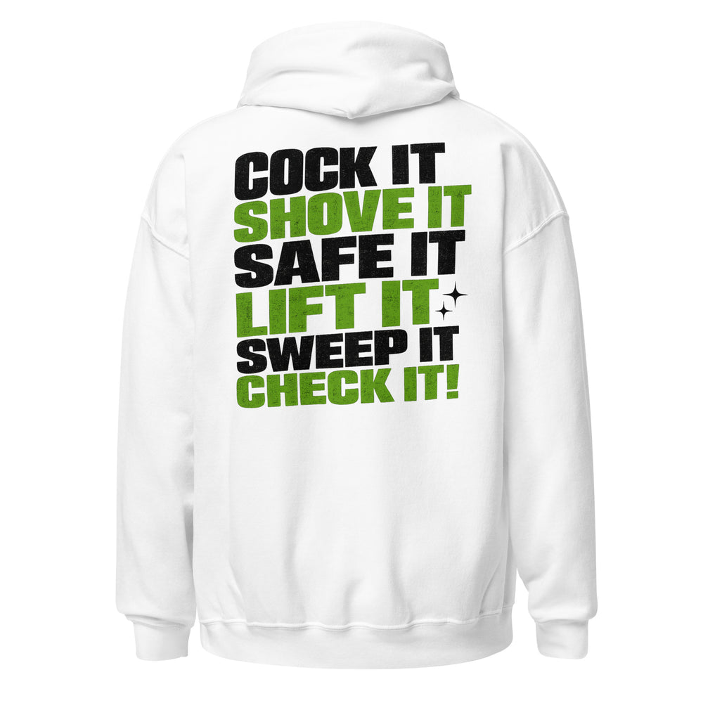 Cock It graphic hoodie by Saltwater & Diesel