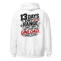 13 Days On The Range graphic hoodie by Saltwater & Diesel