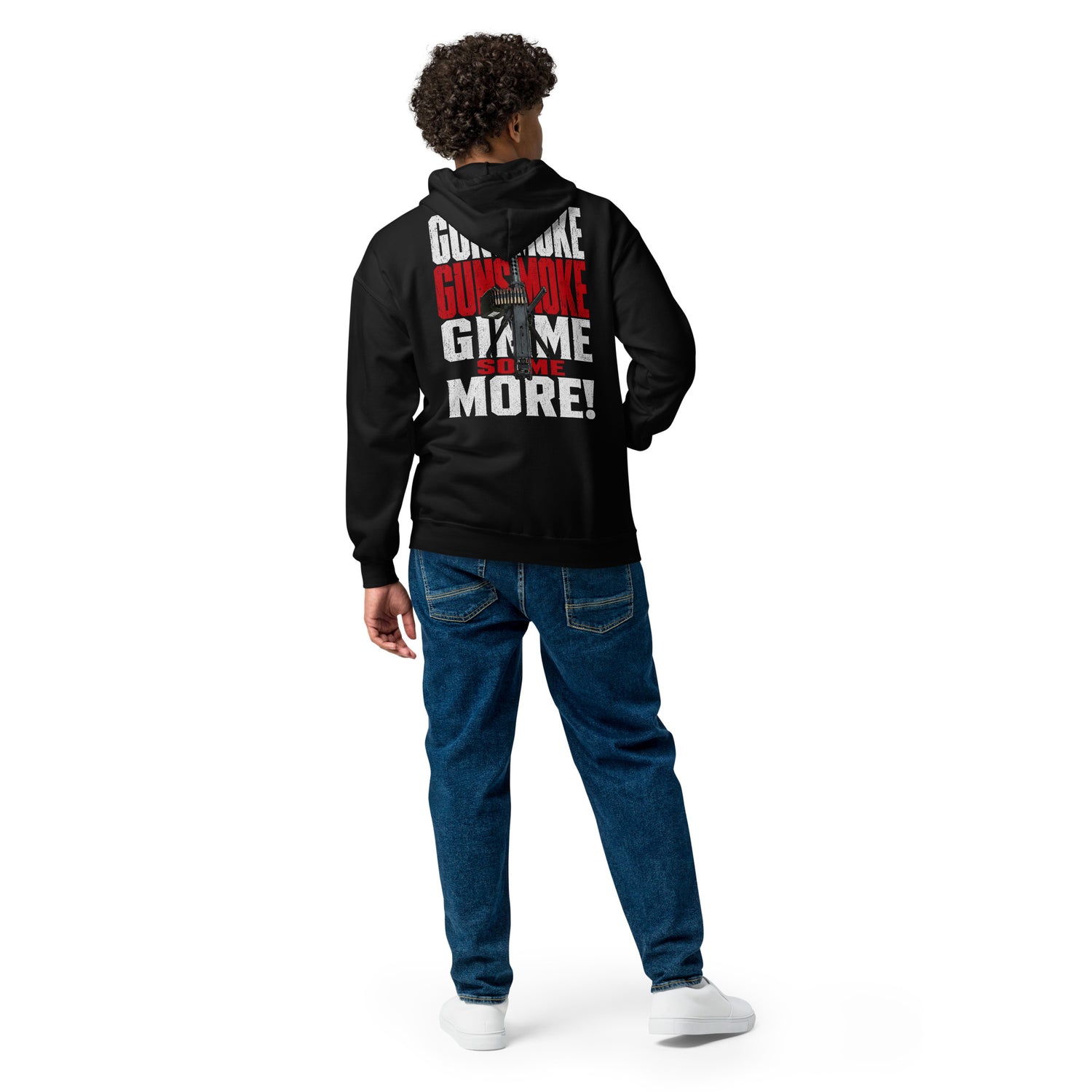 Gunsmoke graphic zip hoodie by Saltwater & Diesel