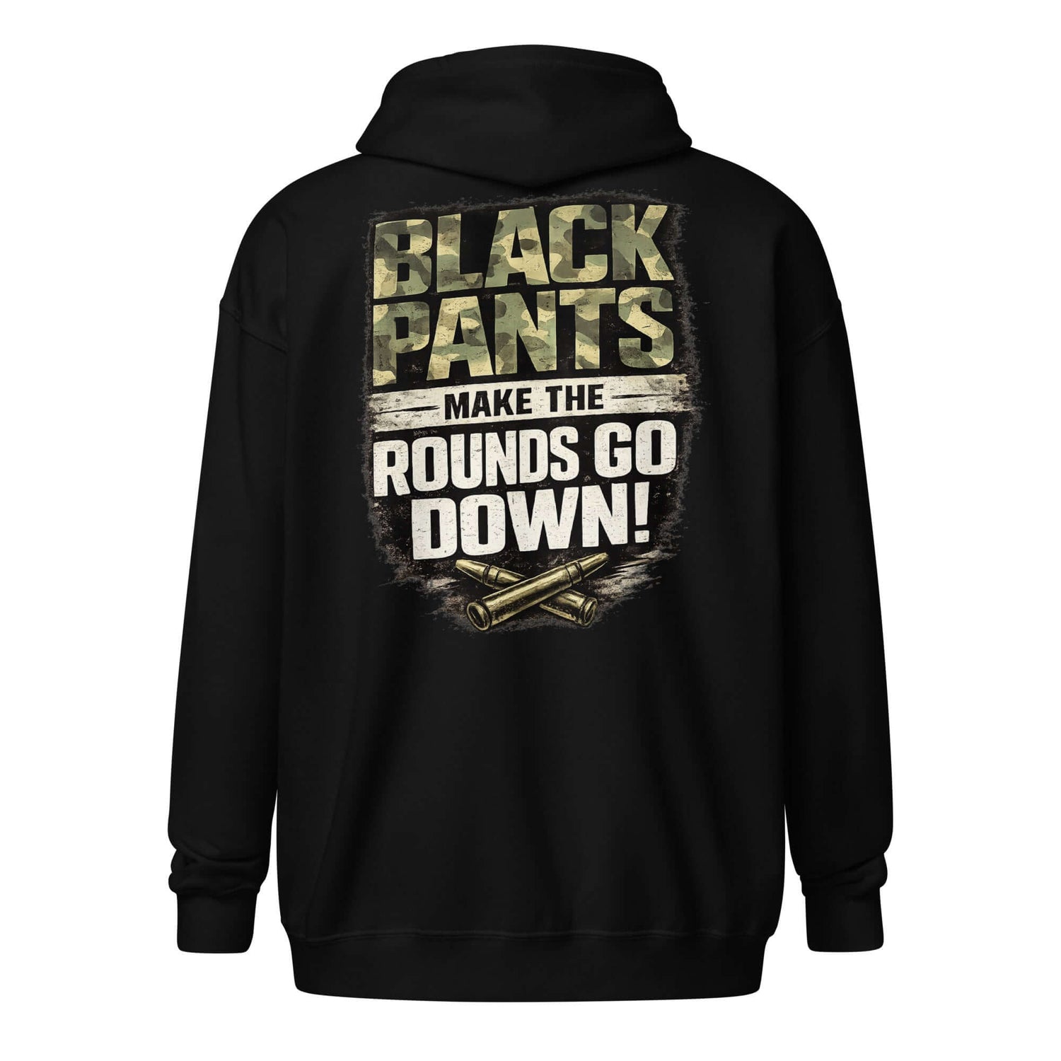 Black Pants graphic zip hoodie by Saltwater & Diesel