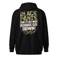 Black Pants graphic zip hoodie by Saltwater & Diesel