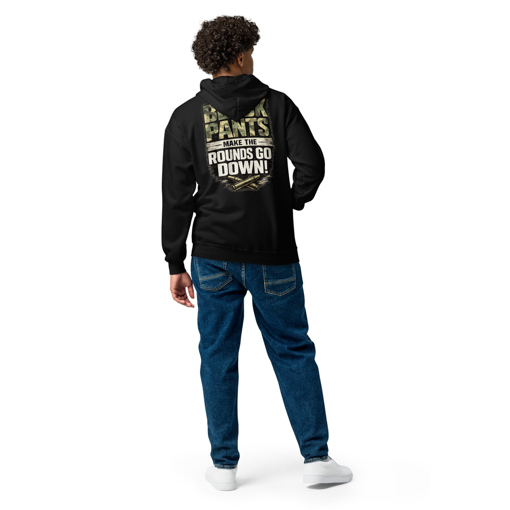 Black Pants graphic zip hoodie by Saltwater & Diesel