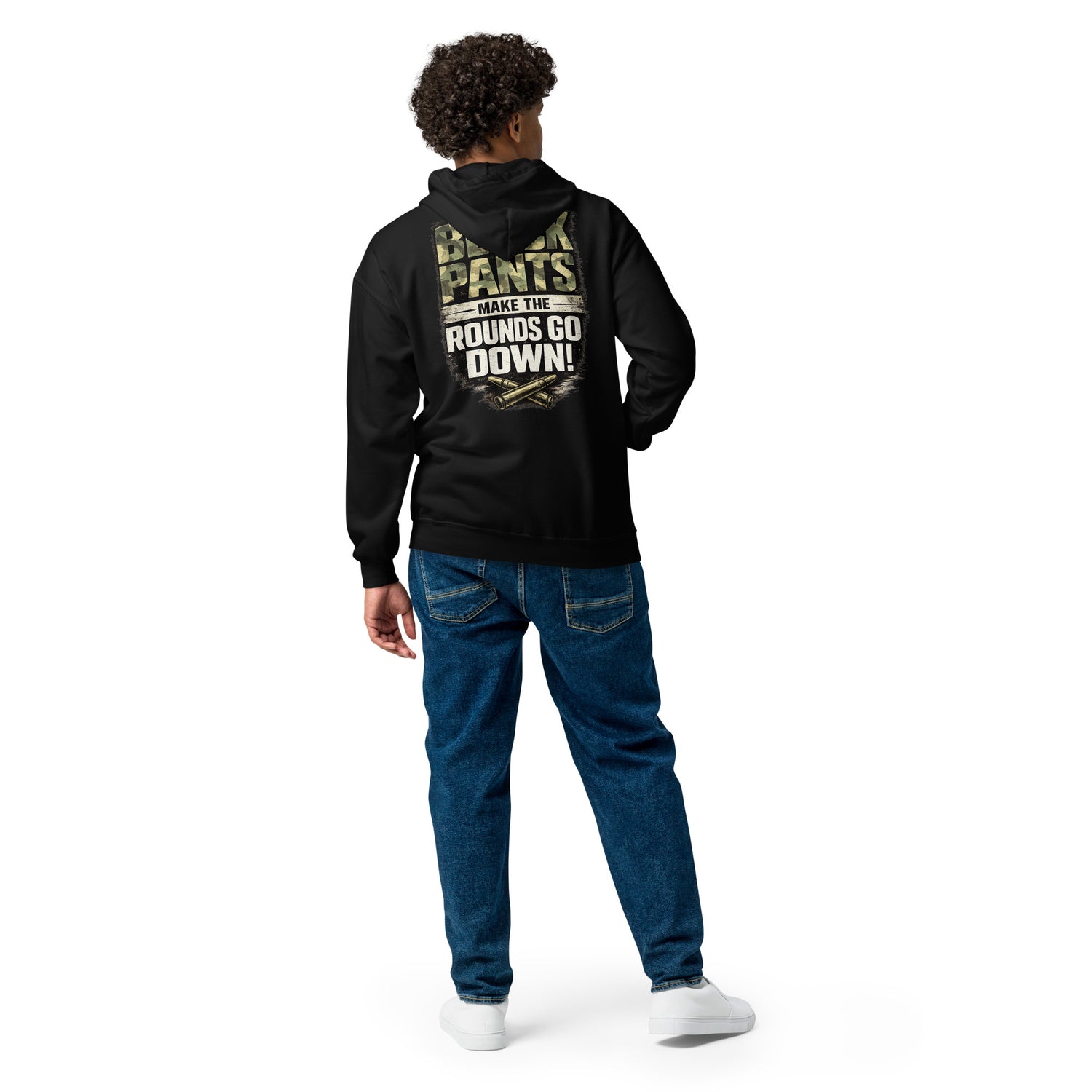 Black Pants graphic zip hoodie by Saltwater & Diesel