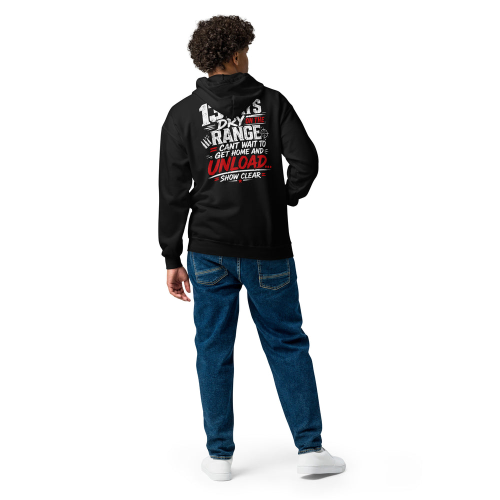 13 Days On The Range graphic zip hoodie by Saltwater & Diesel