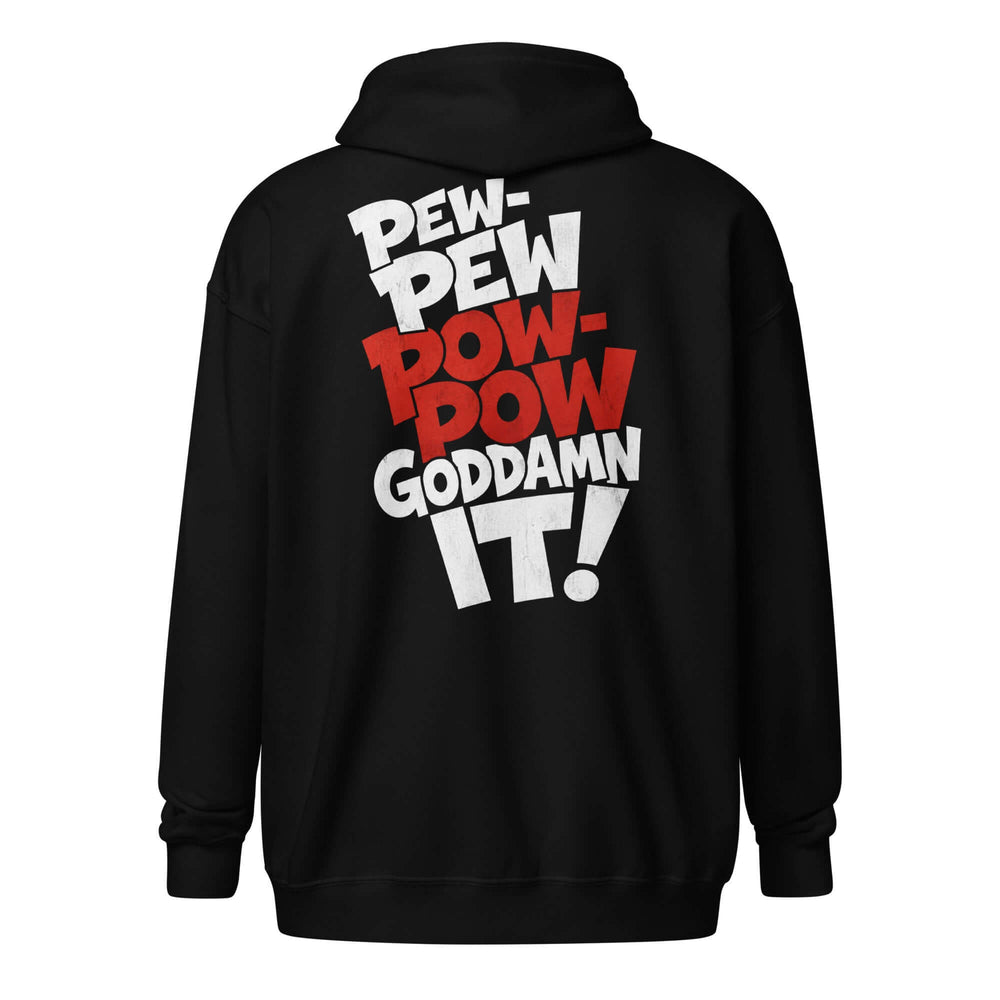 PEW-PEW graphic zip hoodie by Saltwater & Diesel
