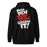PEW-PEW graphic zip hoodie by Saltwater & Diesel