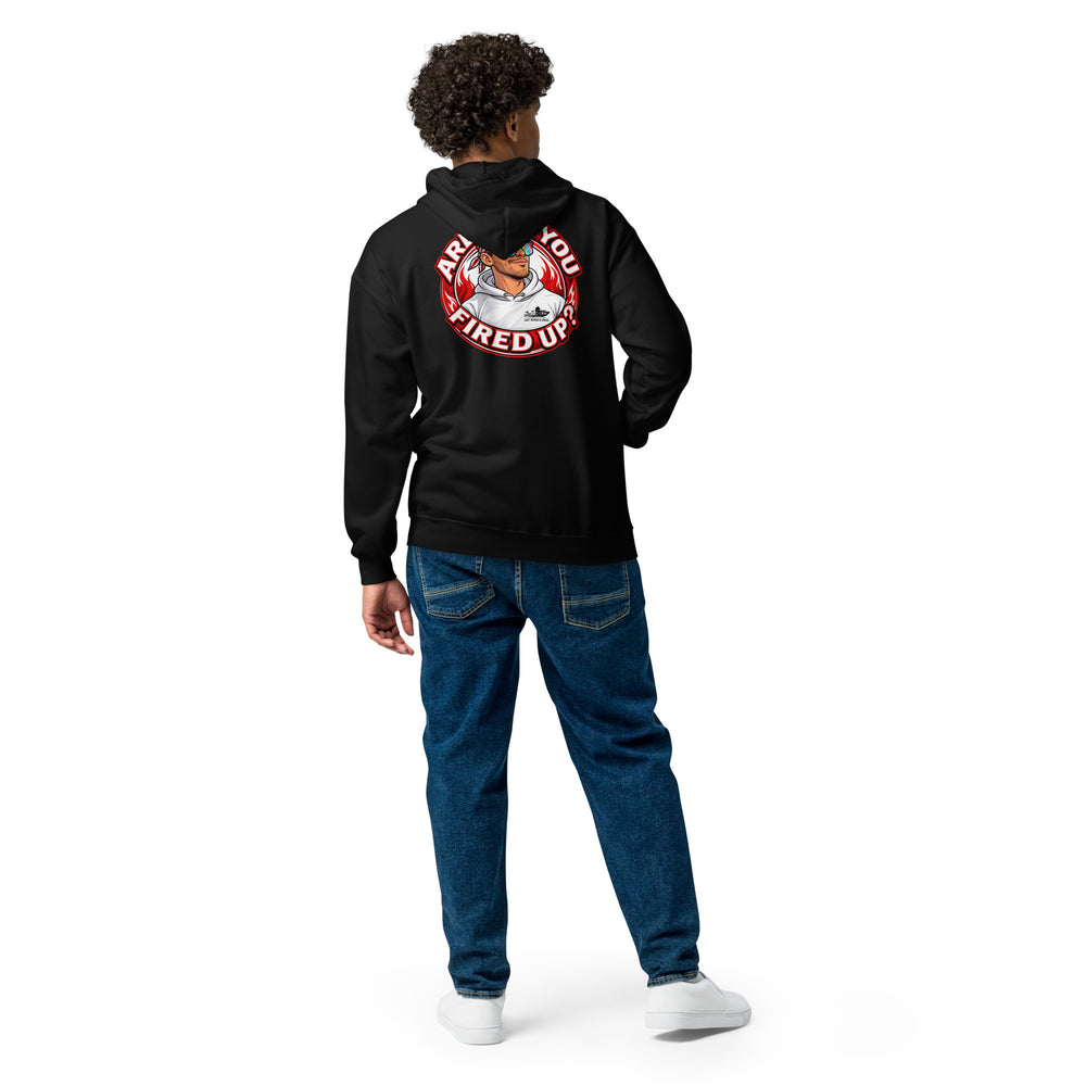 Are You Fired Up graphic zip hoodie by Saltwater & Diesel
