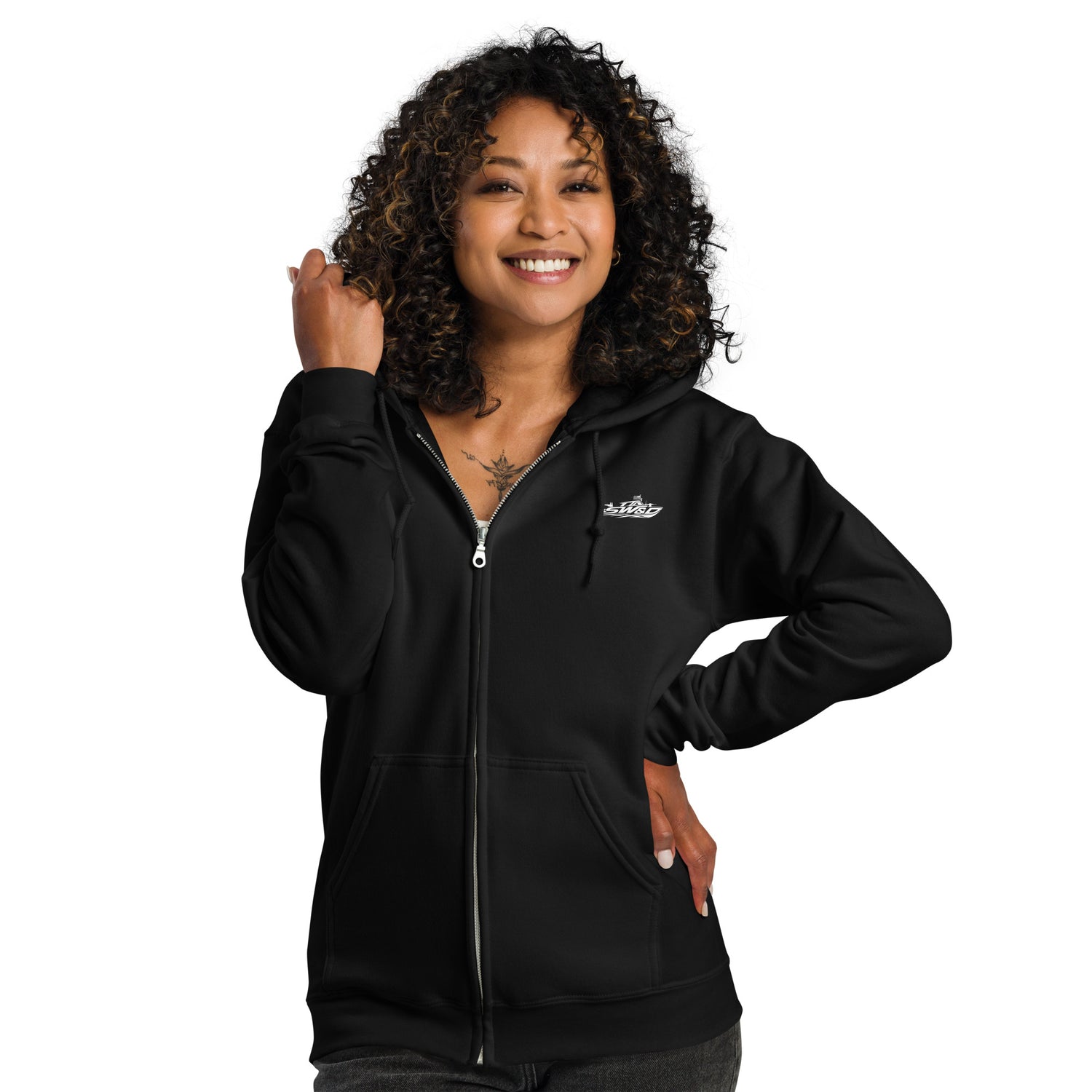 Fired Up graphic zip hoodie by Saltwater & Diesel