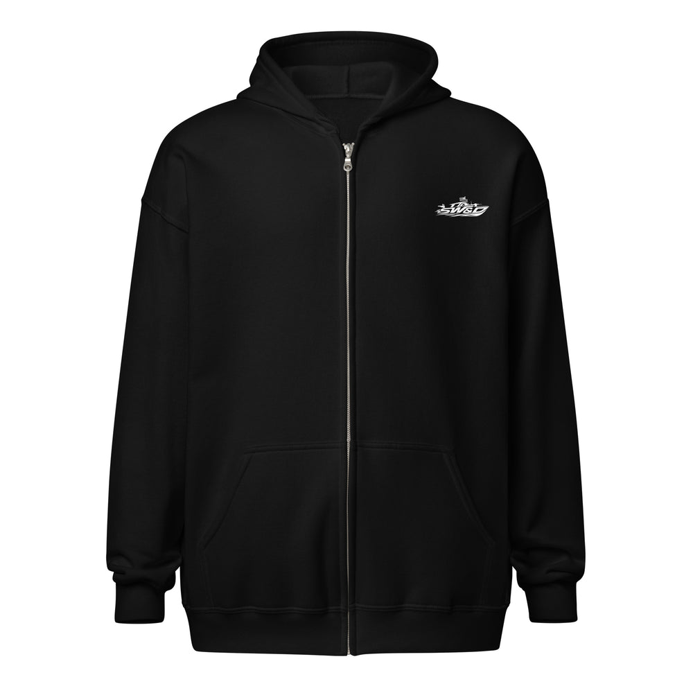 Gunsmoke graphic zip hoodie by Saltwater & Diesel