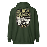 Black Pants graphic zip hoodie by Saltwater & Diesel