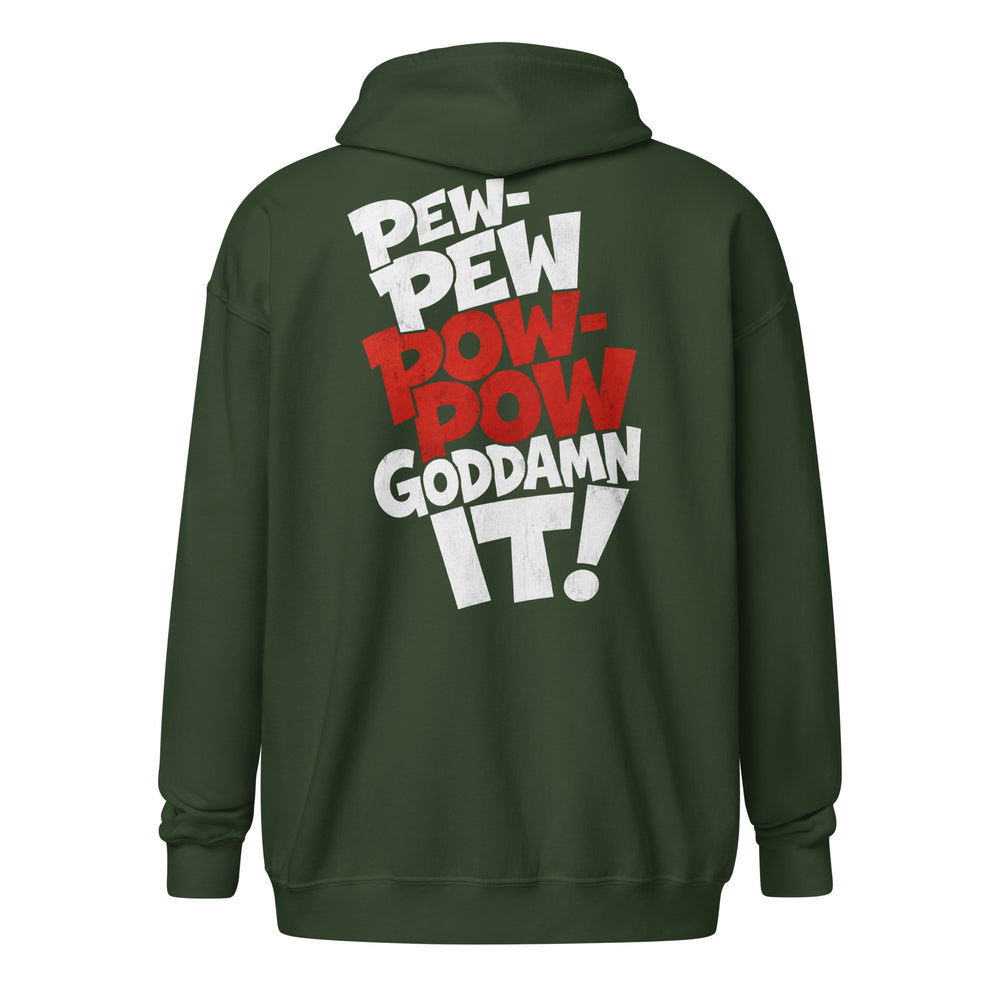 PEW-PEW graphic zip hoodie by Saltwater & Diesel
