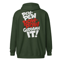 PEW-PEW graphic zip hoodie by Saltwater & Diesel