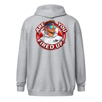 Are You Fired Up graphic zip hoodie by Saltwater & Diesel