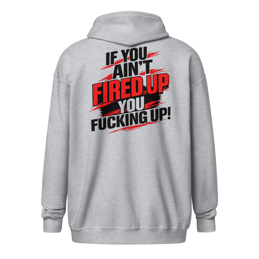 Fired Up graphic zip hoodie by Saltwater & Diesel