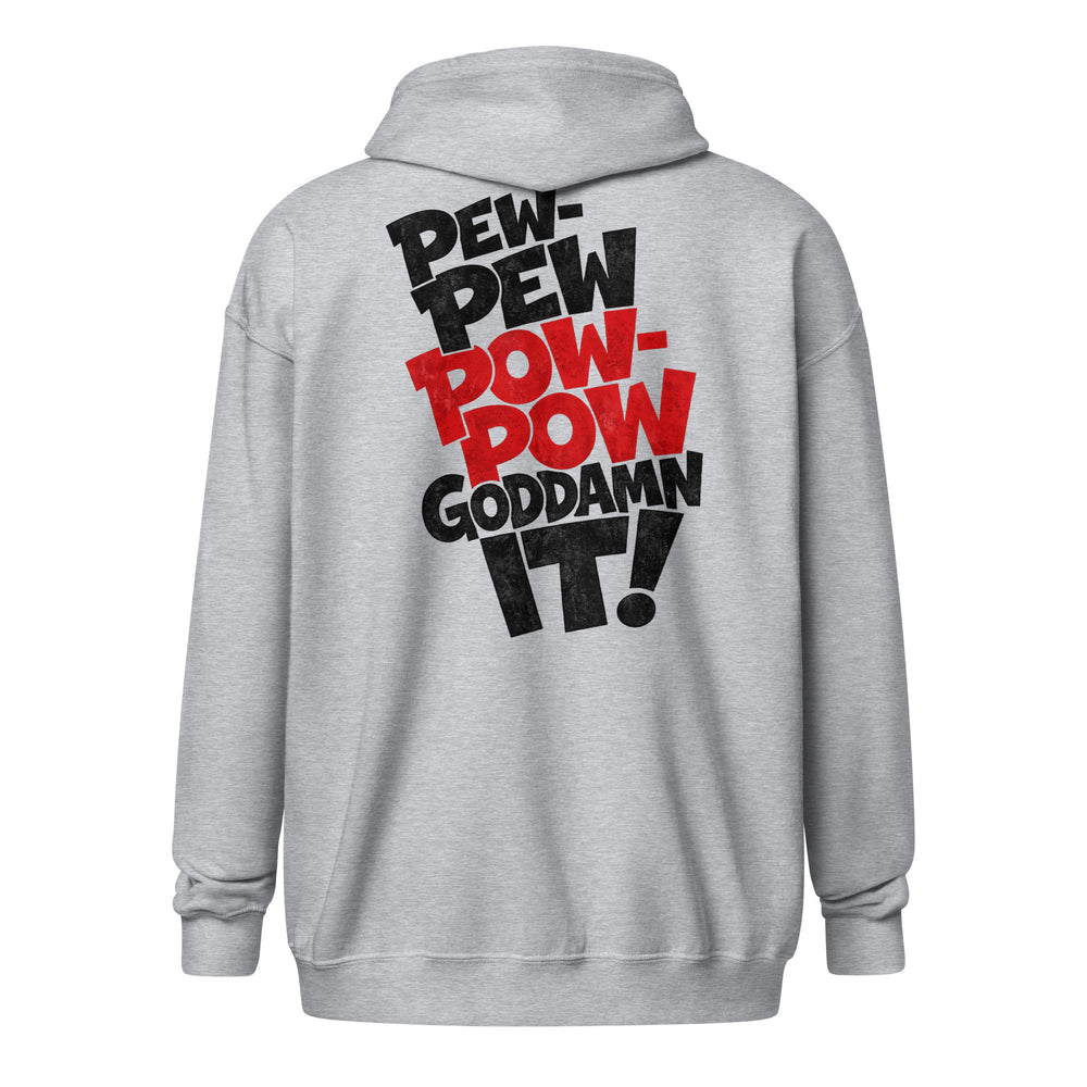 PEW-PEW graphic zip hoodie by Saltwater & Diesel
