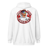 Are You Fired Up graphic zip hoodie by Saltwater & Diesel