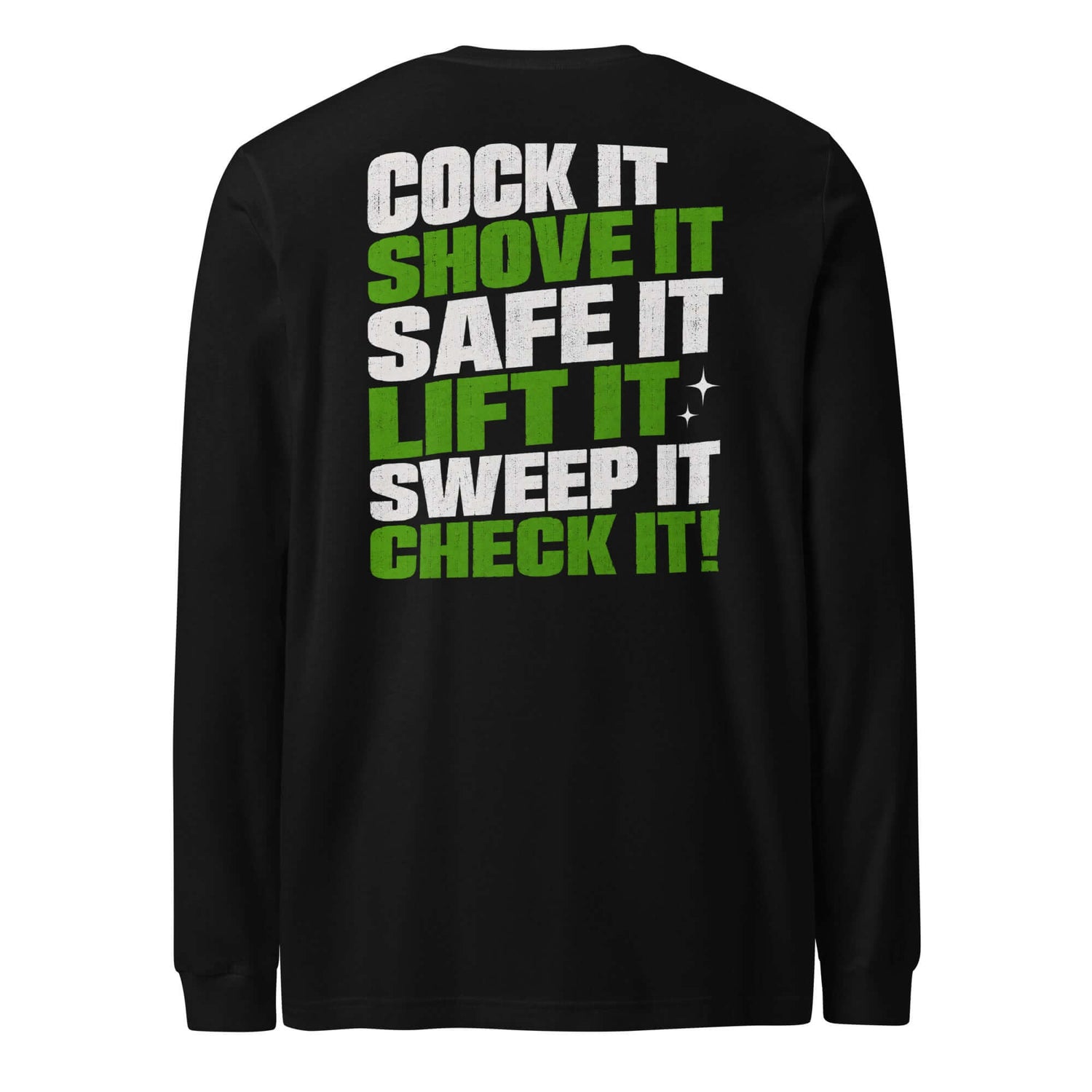 Cock It graphic long sleeve t-shirt by Saltwater & Diesel