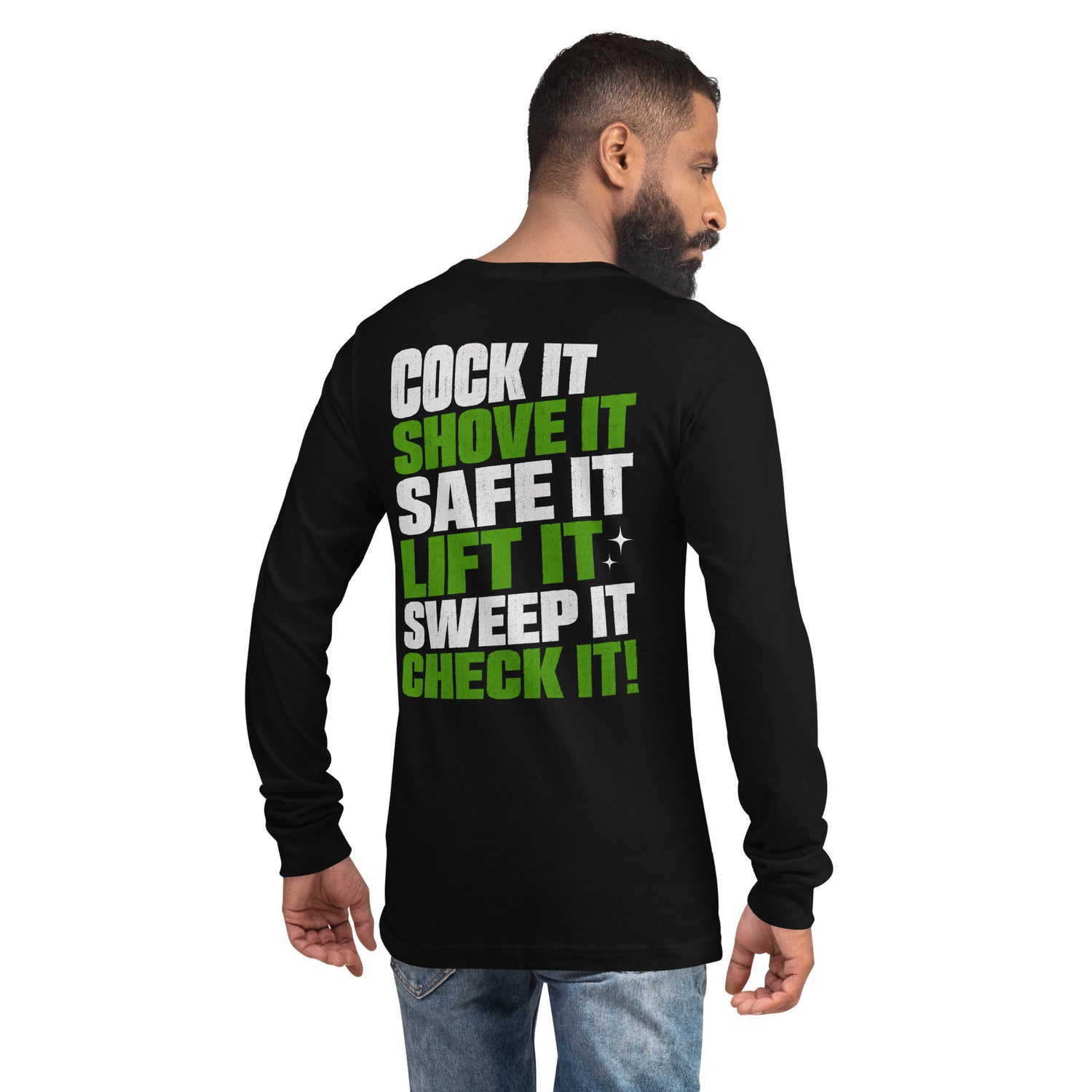 Cock It graphic long sleeve t-shirt by Saltwater & Diesel