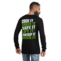 Cock It graphic long sleeve t-shirt by Saltwater & Diesel