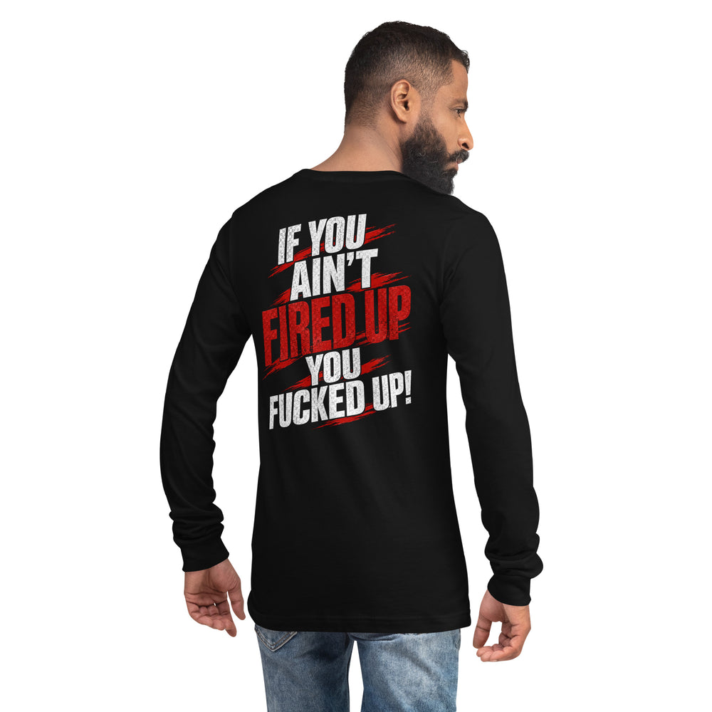 Fired Up graphic long sleeve t-shirt by Saltwater & Diesel