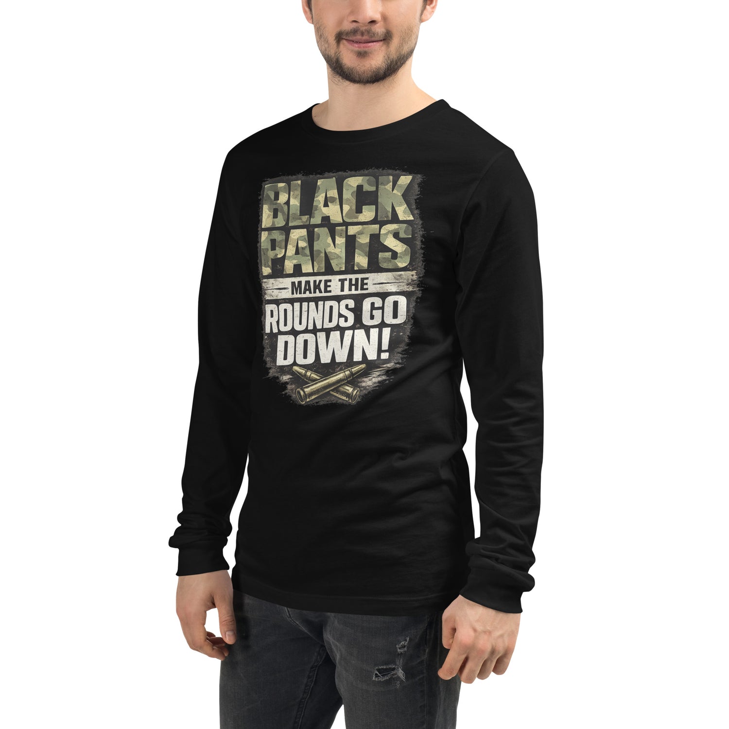 Black Pants graphic long sleeve t-shirt by Saltwater & Diesel