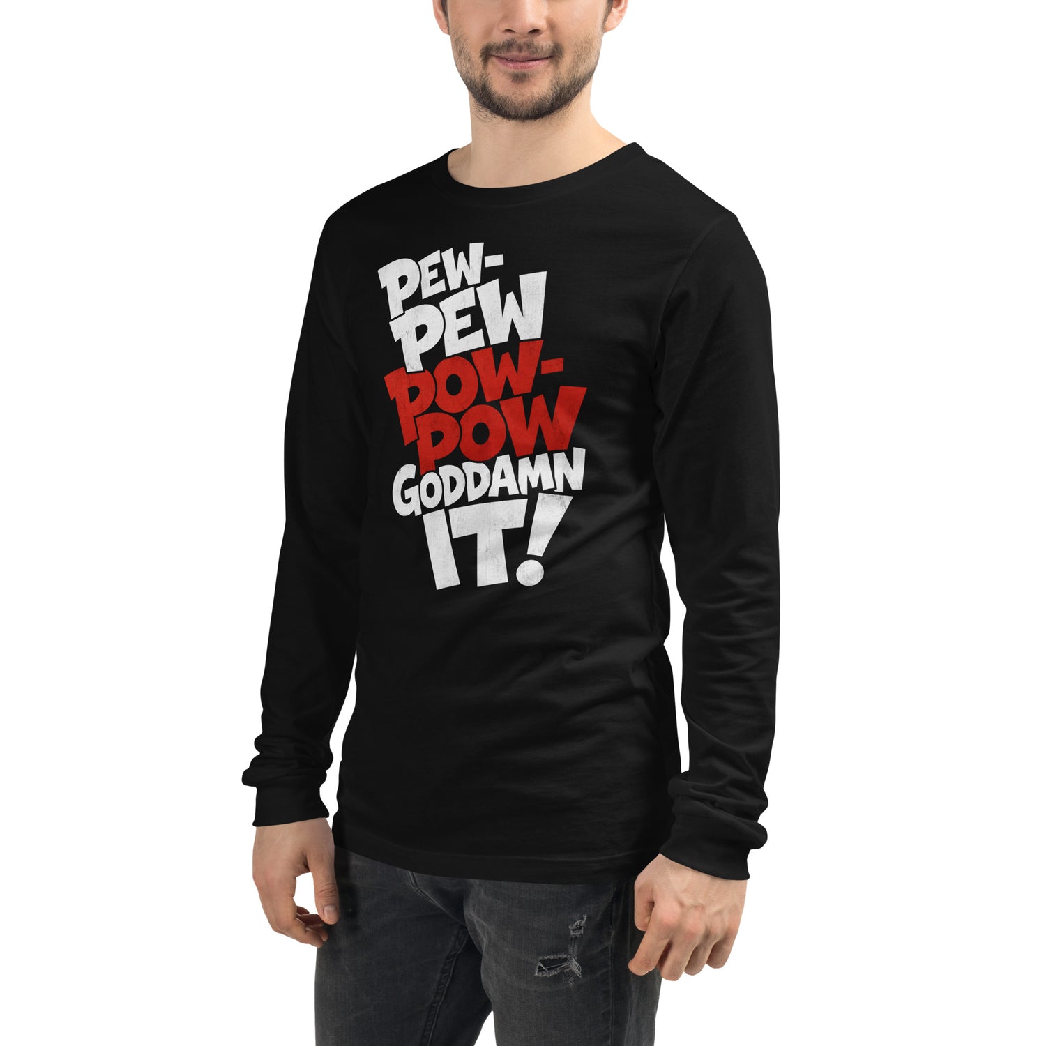 PEW-PEW graphic long sleeve t-shirt by Saltwater & Diesel