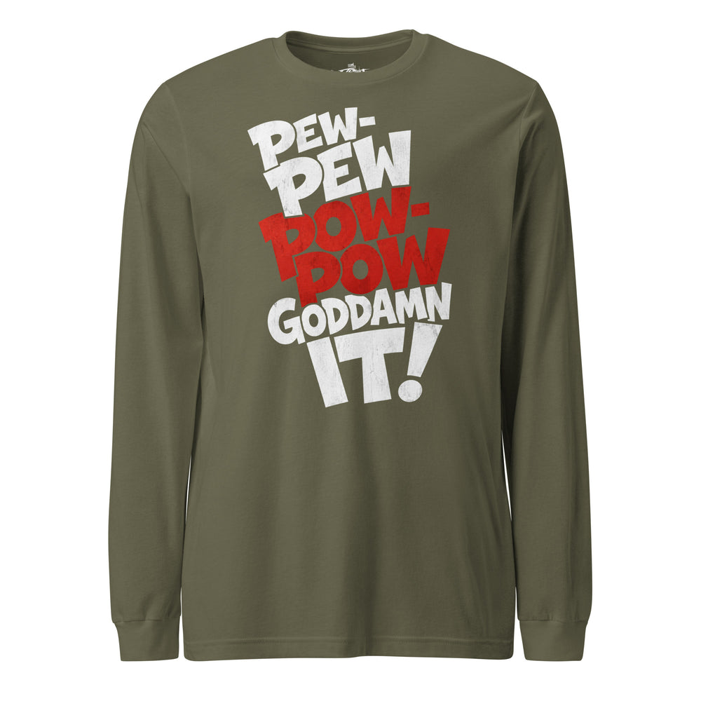 PEW-PEW graphic long sleeve t-shirt by Saltwater & Diesel