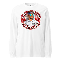 Are You Fired Up graphic long sleeve t-shirt by Saltwater & Diesel