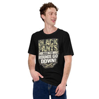 Black Pants graphic t-shirt by Saltwater & Diesel