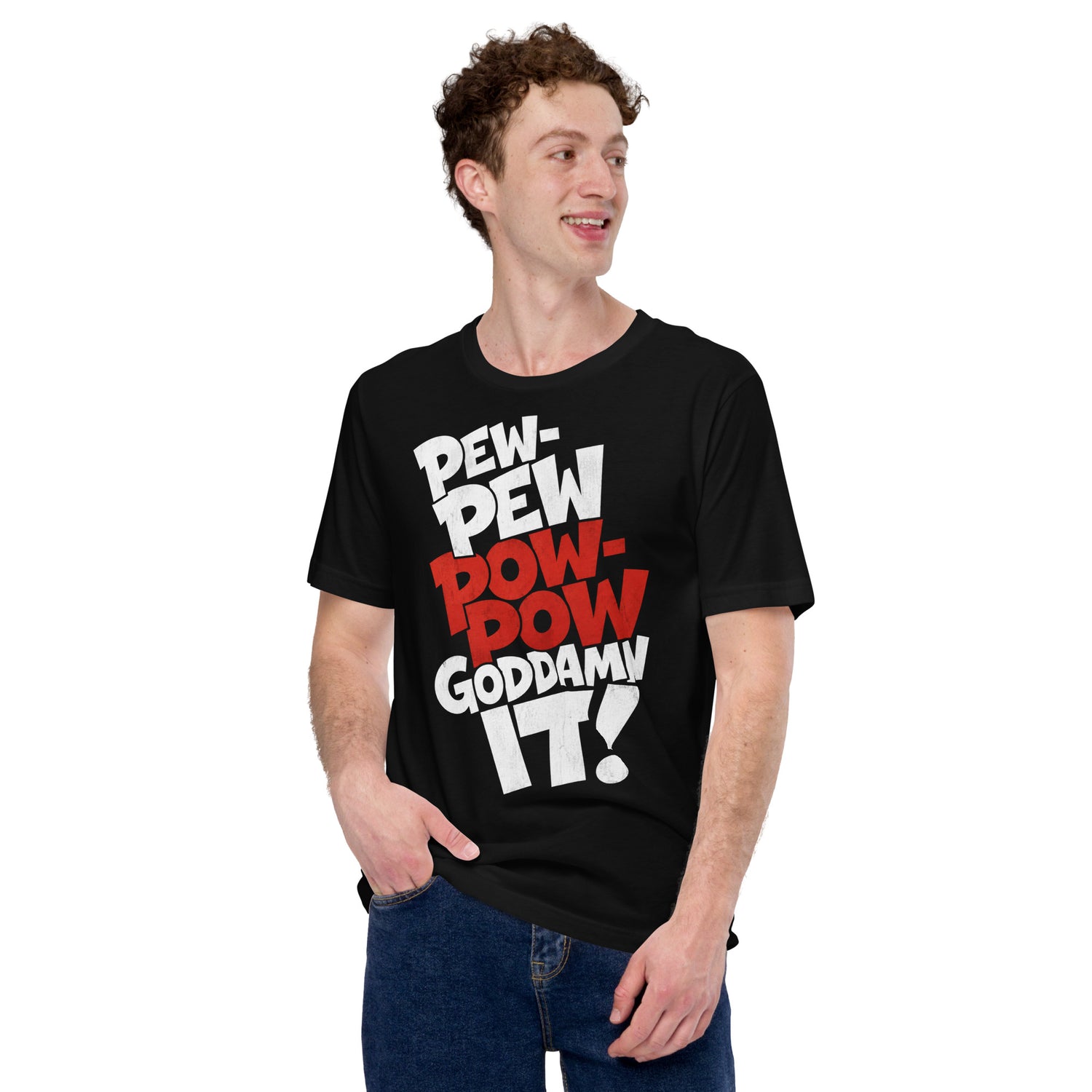 PEW-PEW graphic t-shirt by Saltwater & Diesel
