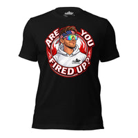 Are You Fired Up graphic t-shirt by Saltwater & Diesel