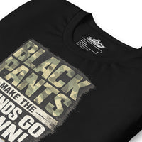 Black Pants graphic t-shirt by Saltwater & Diesel