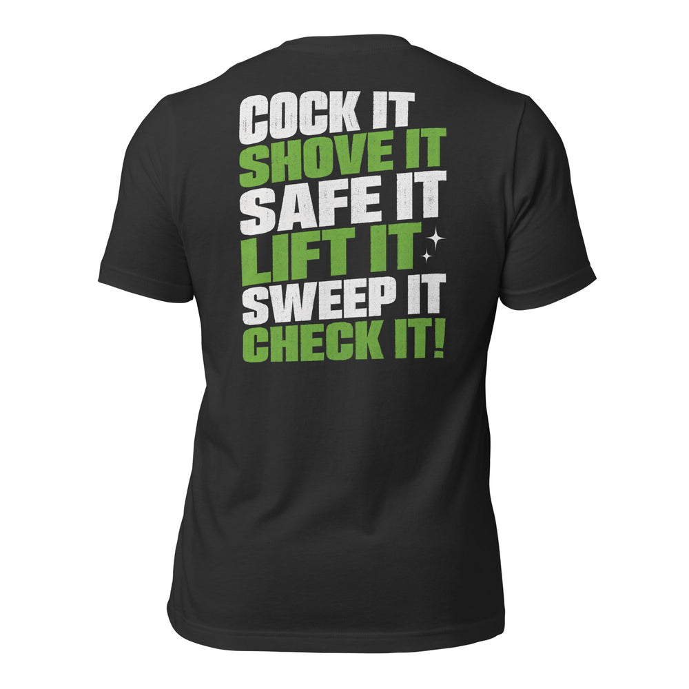 Cock It graphic t-shirt by Saltwater & Diesel