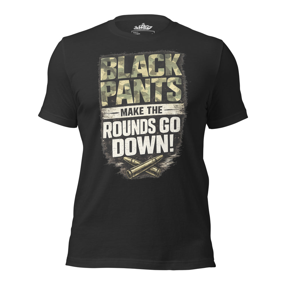 Black Pants graphic t-shirt by Saltwater & Diesel