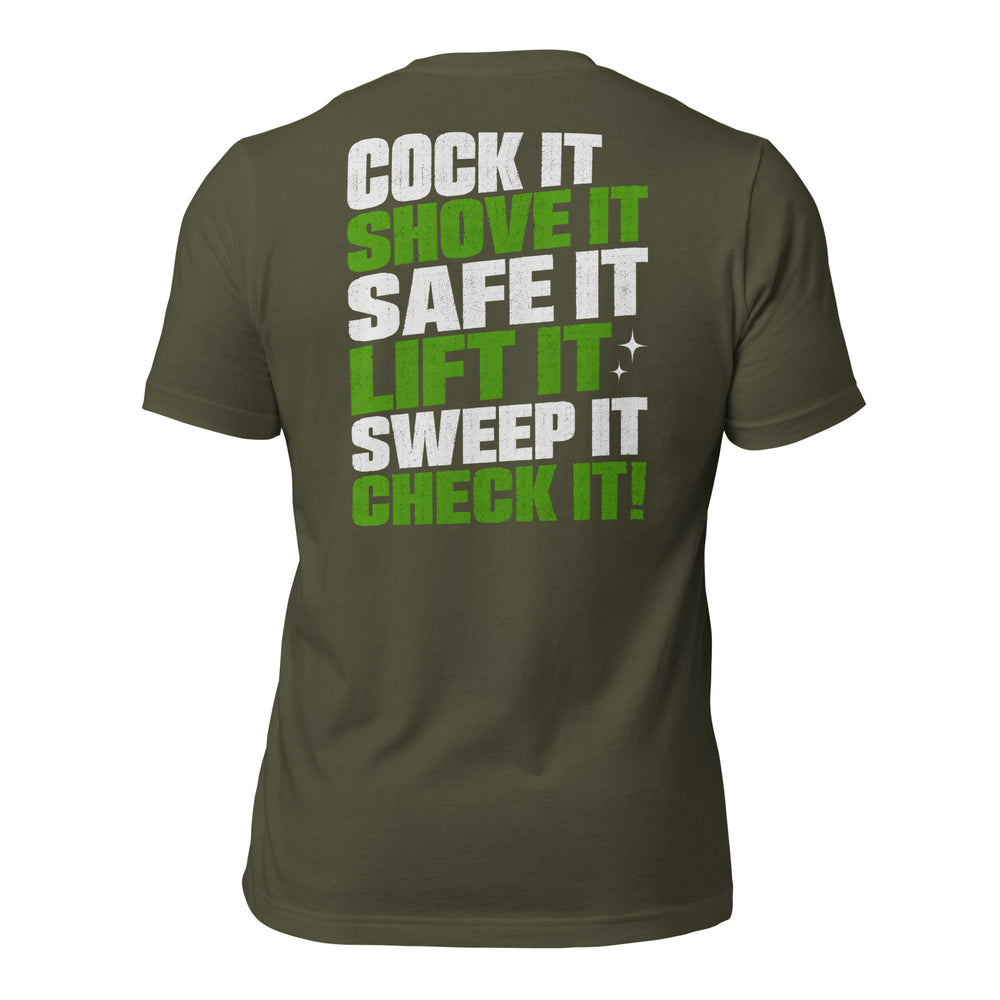 Cock It graphic t-shirt by Saltwater & Diesel