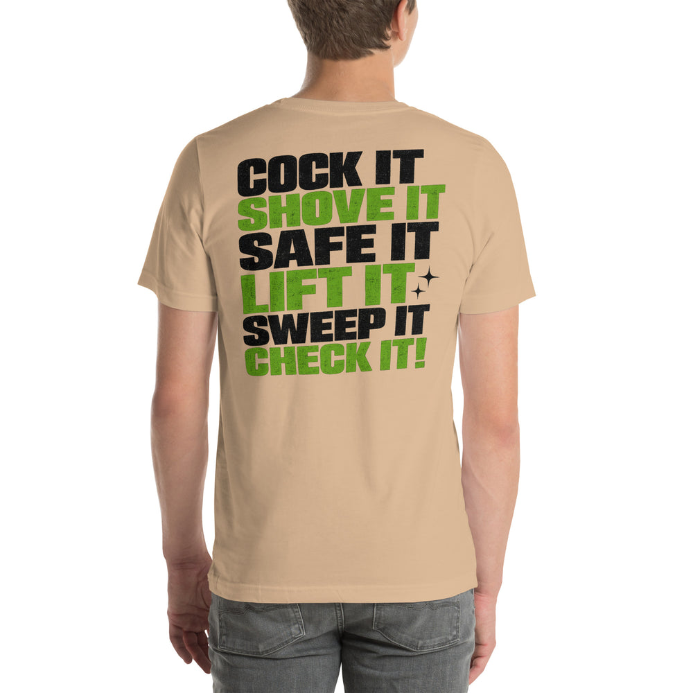 Cock It graphic t-shirt by Saltwater & Diesel
