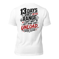 13 Days On The Range graphic t-shirt by Saltwater & Diesel