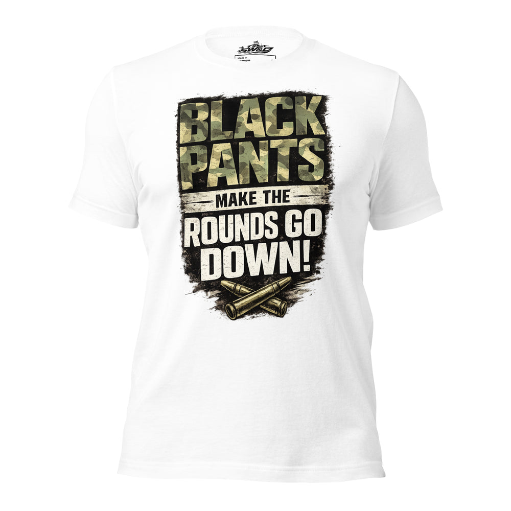 Black Pants graphic t-shirt by Saltwater & Diesel